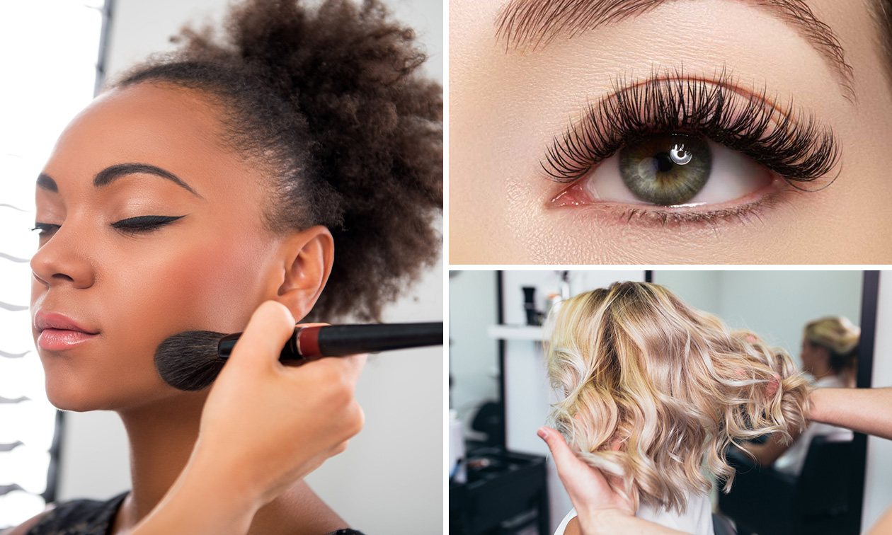 Wimperlift, make-upbehandeling of hairstyling
