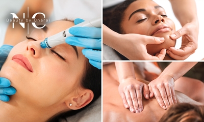 Hydrofacial + gezichts-, nek- en schoudermassage (55 min)