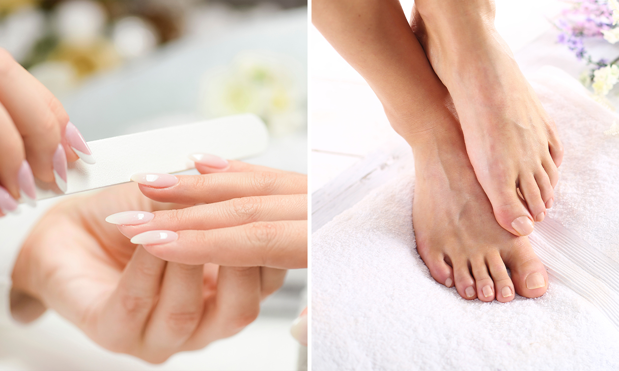 Manicure- of pedicurebehandeling + evt. gellak