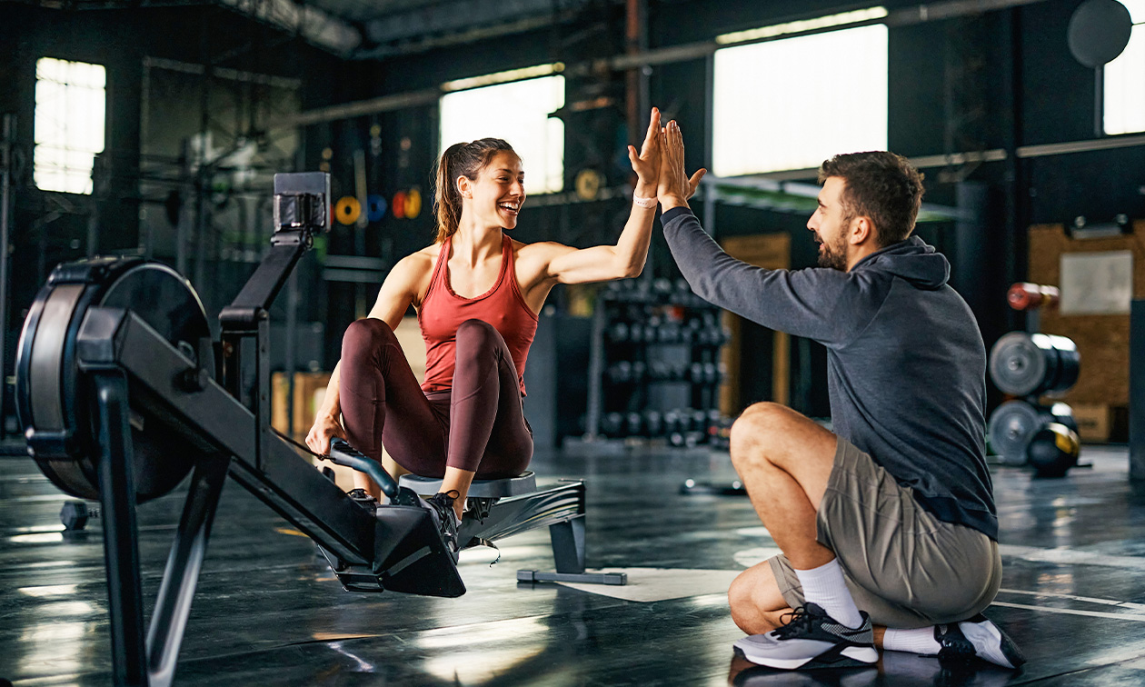 Sporten in groepsverband (60 min) of personal training (60 min)