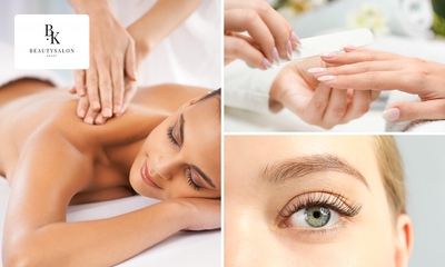 Manicure-, wimper- of wenkbrauwbehandeling of ontspanningsmassage (60 min)