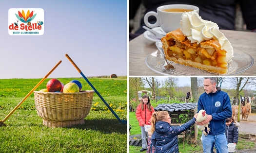 Boerengolf + koffie/thee/fris + appelgebak bij Beleefboerderij De Stelle