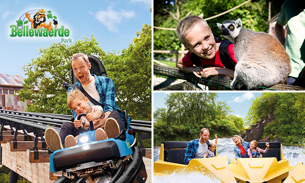 Entree Bellewaerde Park voor 1 volwassene en 1 kind