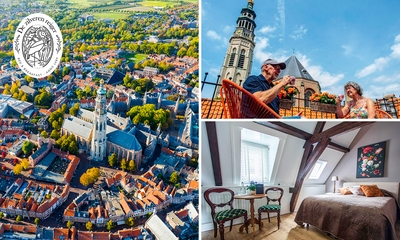 Overnachting(en) voor 2 + ontbijt + welkomstdrankje + late check-out in hartje Middelburg