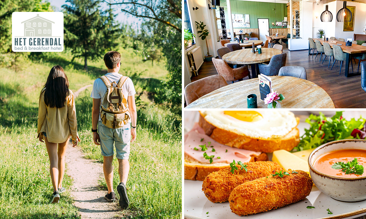 Wandelarrangement + warme drank met lekkernij en lunchgerecht bij Koffiebar Het Gerendal