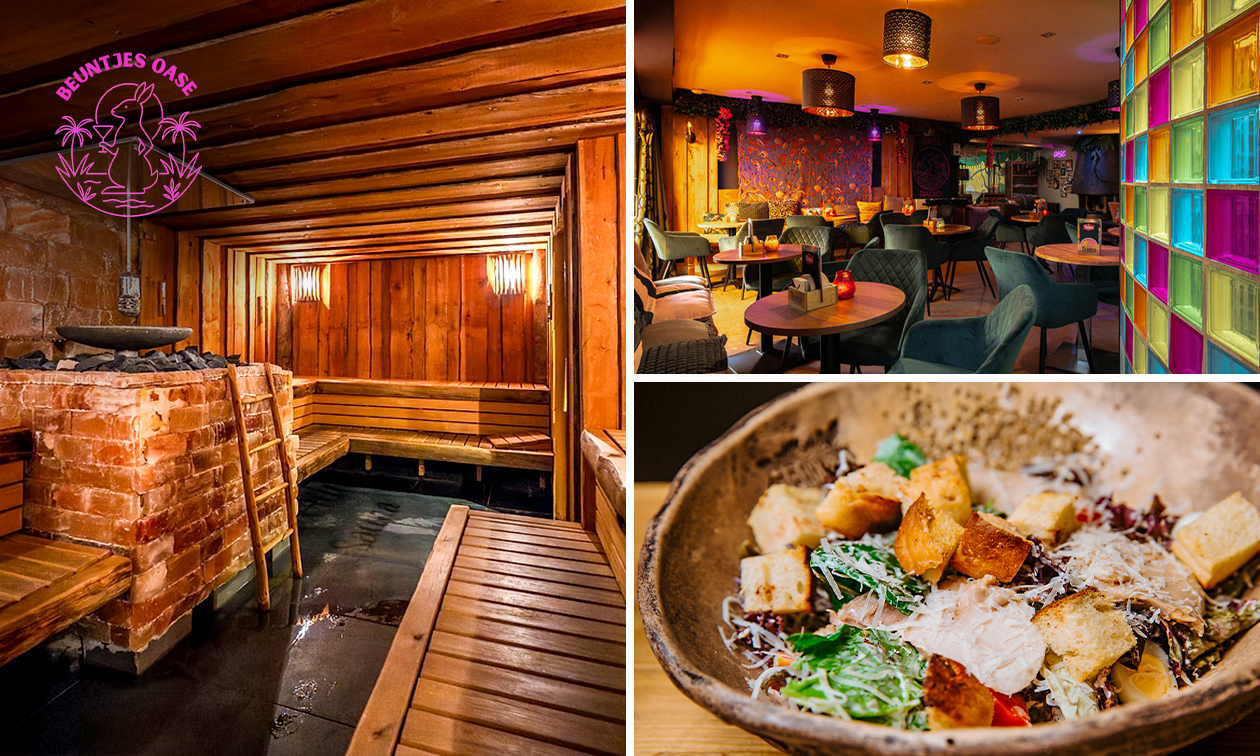 Entree wellness + evt. hoofdgerecht of 3-gangendiner