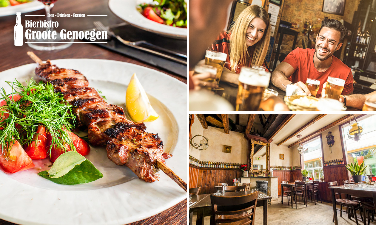 3-gangen keuzelunch of -diner bij Bierbistro Groote Genoegen in hartje Den Bosch