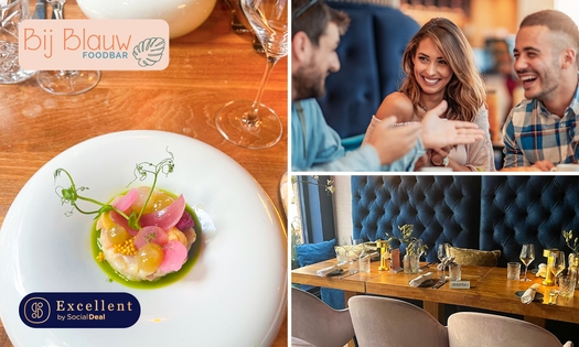 3- of 4-gangendiner van de chef bij Bij Blauw FOODBAR