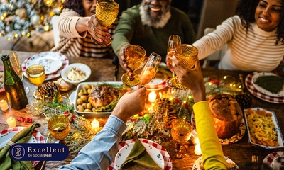 Feestelijke shared dining-kerstbox voor afhaal bij Bij Bourgondisch