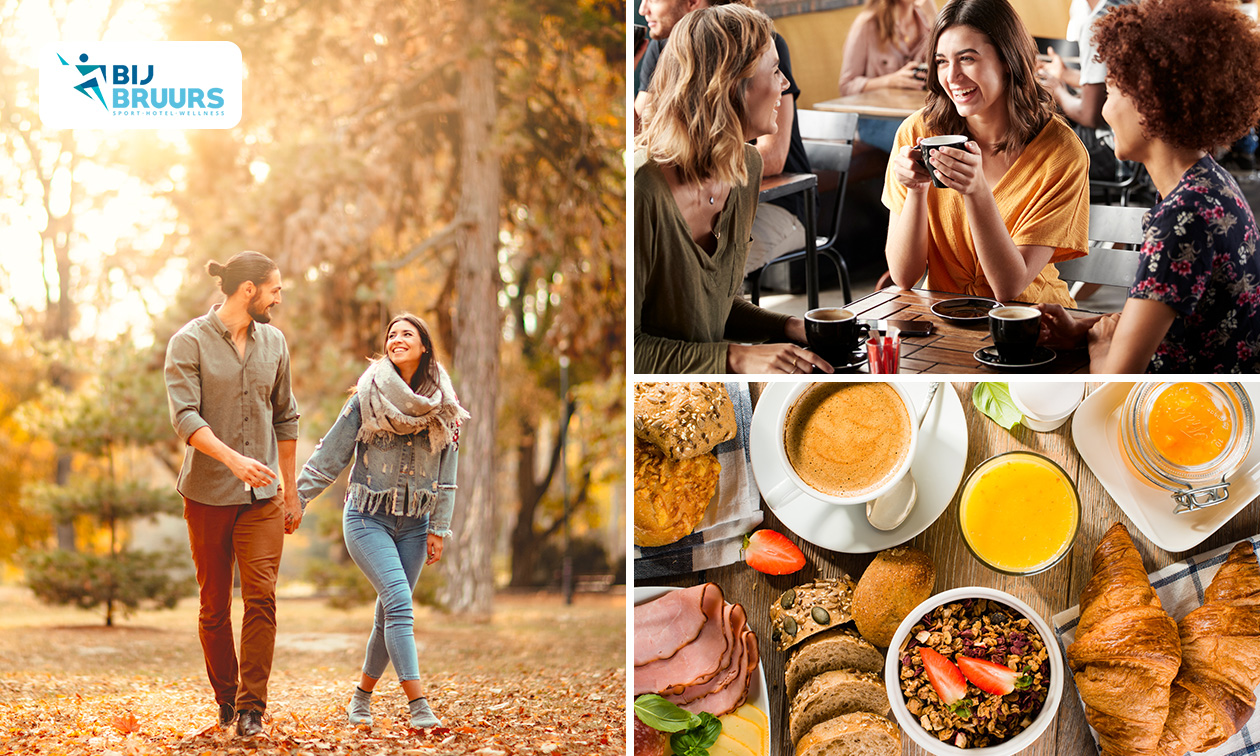 Wandelarrangement incl. warme drank + gebak en lunchplank bij Bij Bruurs