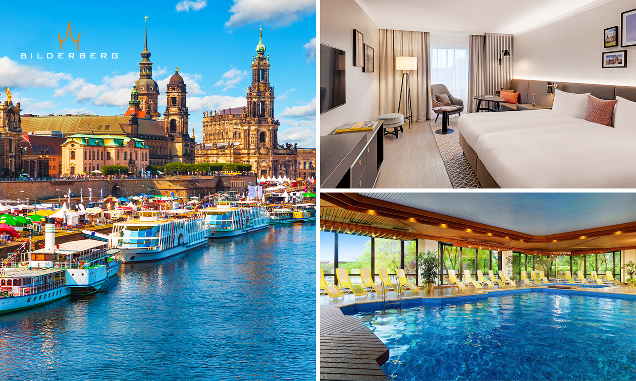 Overnachting voor 2 + ontbijt aan de Elbe, midden in Dresden