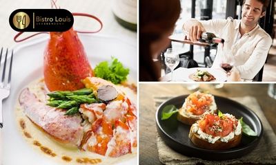 4-gangen seizoensdiner + amuse van de chef bij Bistro Louis Grobbendonk