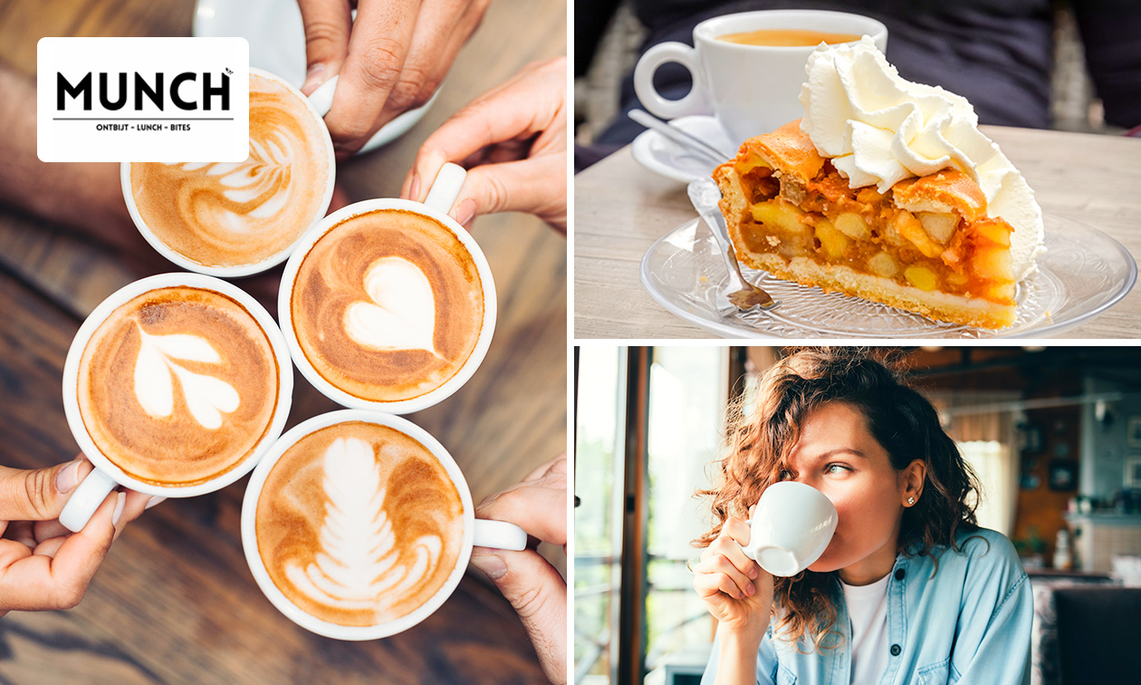 Warme drank + gebak bij Bistro Munch