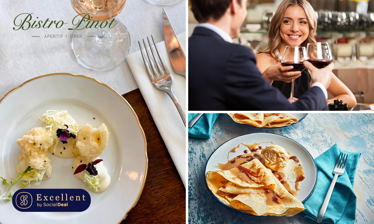 Culinair 3- of 4-gangendiner van de chef bij Bistro Pinot