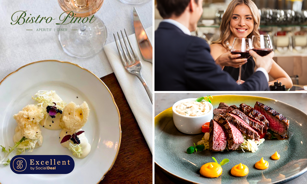 Culinair 3- of 4-gangendiner van de chef bij Bistro Pinot