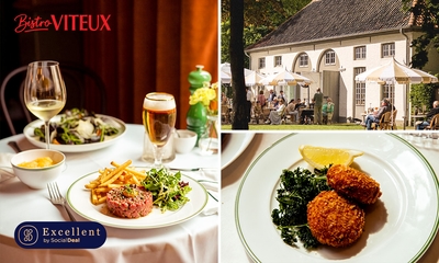 3-gangenlunch of -diner à la carte nabij Gent