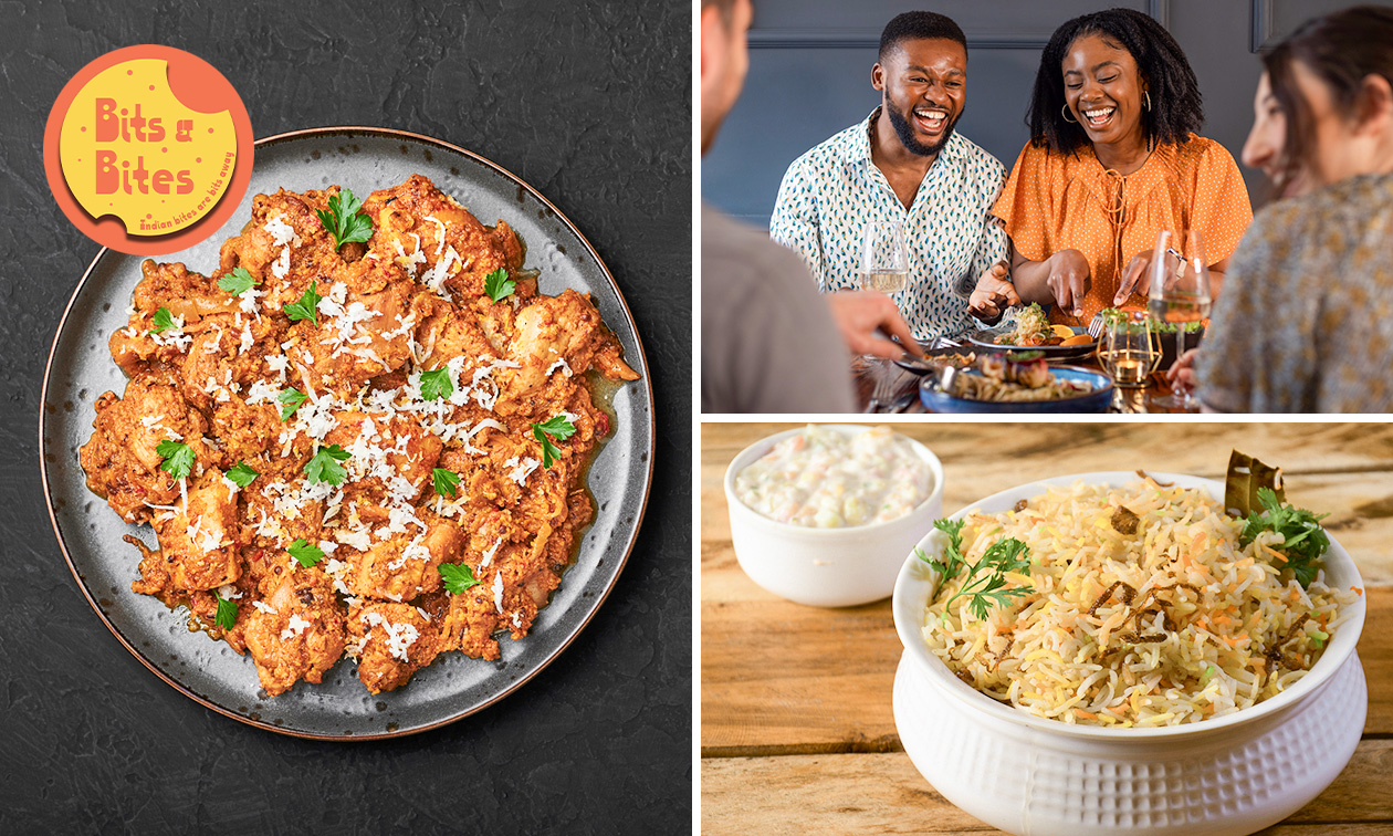 Indiase 3-gangen keuzelunch of vroeg diner bij Bits & Bites