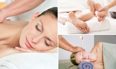AromaTouch-massage, voetreflexmassage of oorkaarsbehandeling