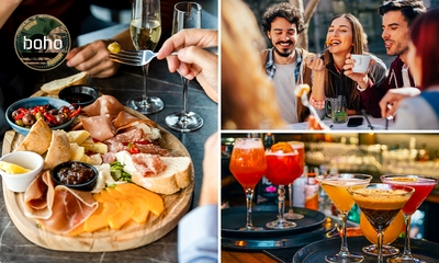 Royale tapasplank + cocktail/mocktail of spaghetti + drankje in hartje Kortrijk