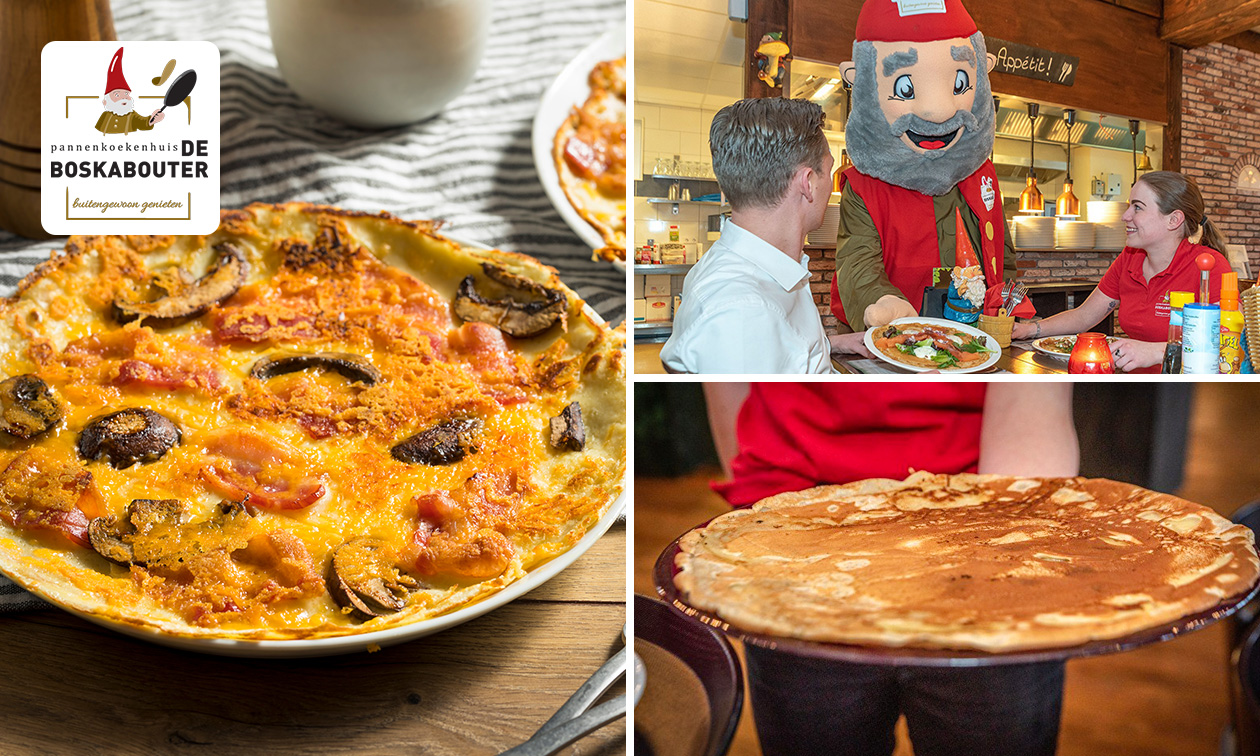 2- of 3 gangen pannenkoekendiner naar keuze + evt. brood vooraf