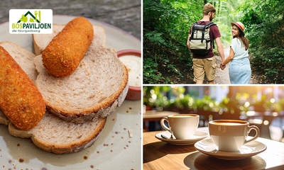 Wandelarrangement + koffie/thee + lunch bij Bospaviljoen de Norgerberg