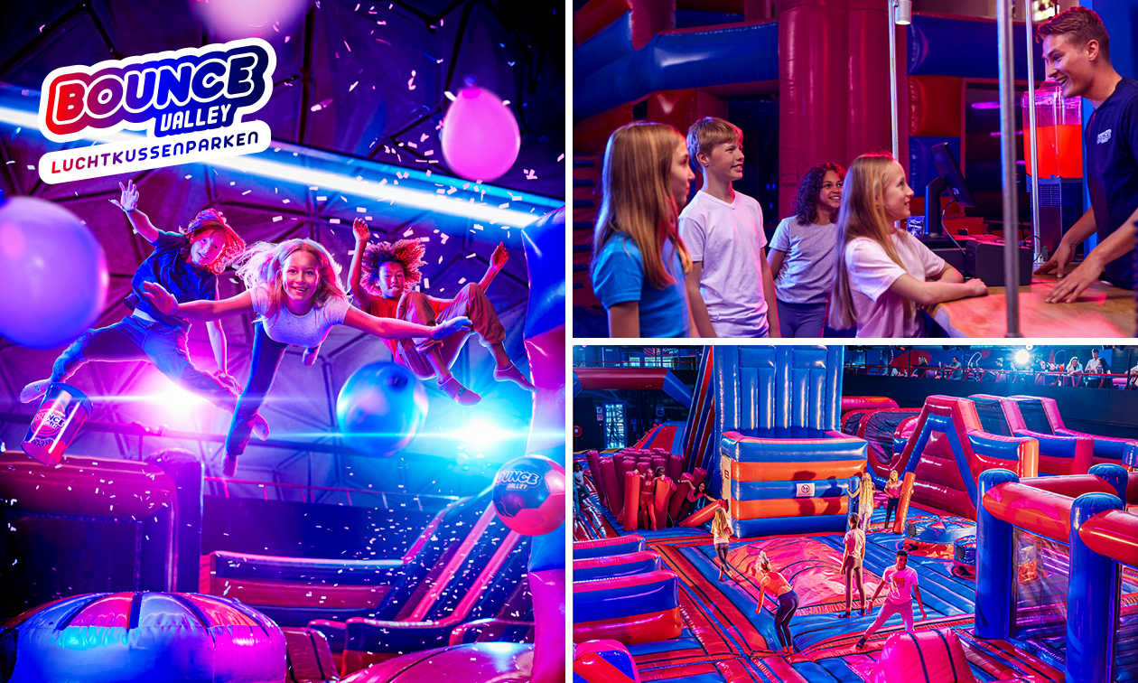 Entree Bounce Valley (2 uur) + sokken + verkoelende slush puppy