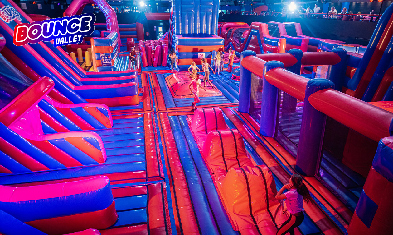 Entree Bounce Valley (2 uur) + sokken + onbeperkt limonade