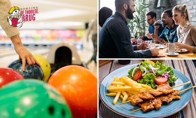 Bowlen (1,5 uur) + hoofdgerecht bij De Thoolse Brug