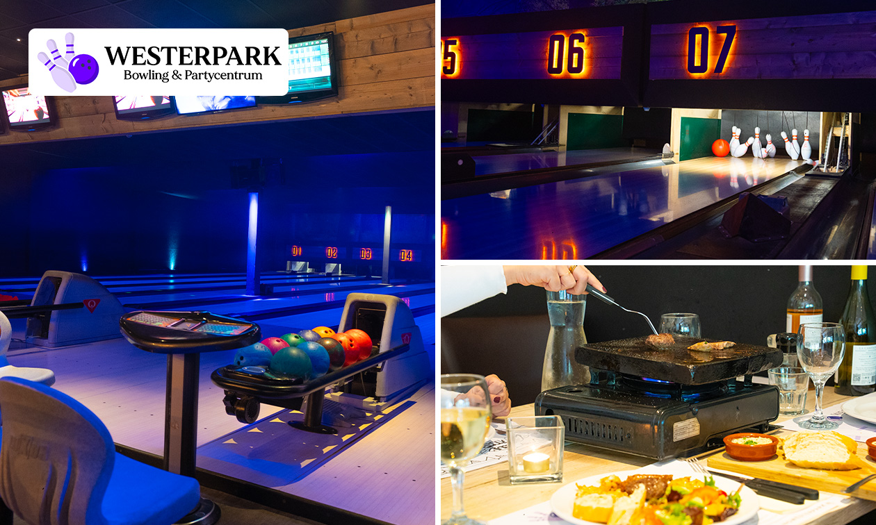 Bowlen (55 min. of 1,5 uur) + evt. All-You-Can-Eat steengrill bij Bowling Westerpark