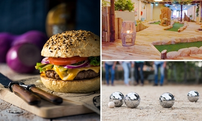 Minigolf + jeu de boules + hoofdgerecht naar keuze