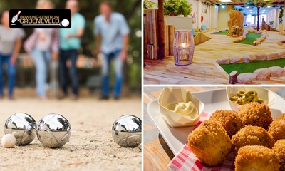 Minigolf + jeu de boules + bitterballen