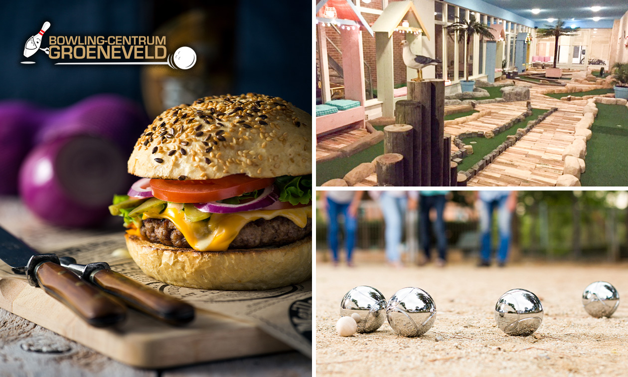 Minigolf + jeu de boules + hoofdgerecht naar keuze bij Bowlingcentrum Groeneveld