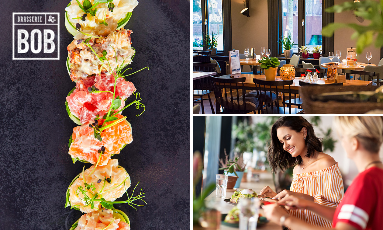 Lunchproeverij + dessert bij Brasserie BOB & Co