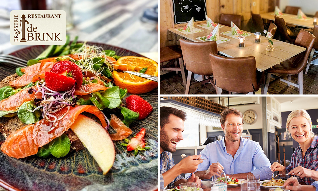 2-gangen keuzelunch + drankje bij Brasserie de Brink