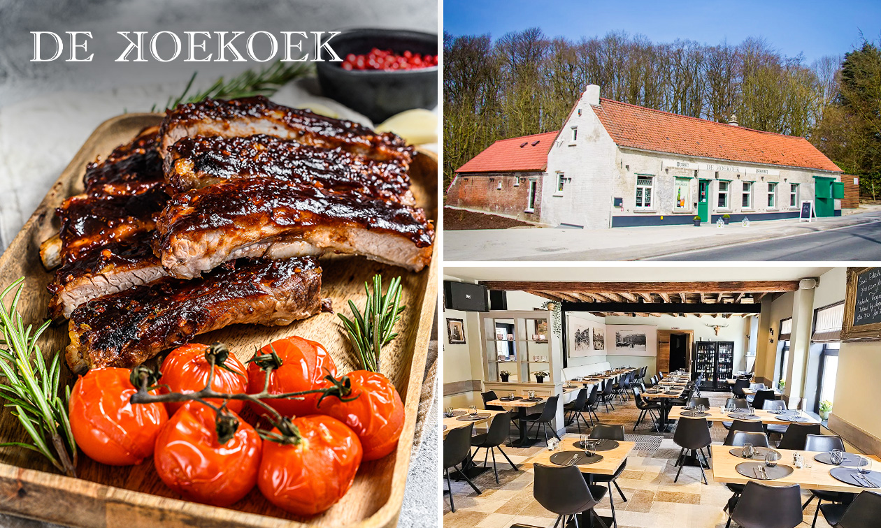 3-gangen keuzelunch of -diner in Asse