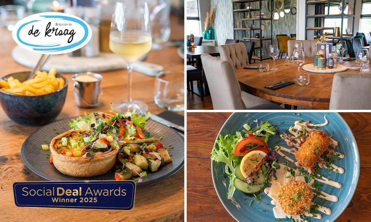 3-gangen keuzediner bij Brasserie de Kraag