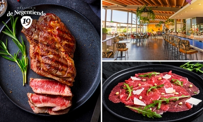 2-gangen keuzelunch of onbeperkt biefstuk bij Brasserie de Negentiende