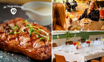 3-gangendiner à la carte bij Brasserie de Negentiende