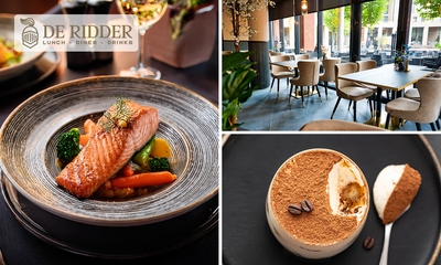 3-gangendiner à la carte + broodplankje bij Brasserie De Ridder