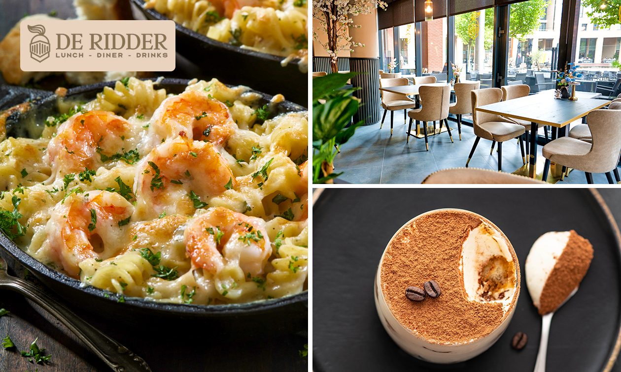 3-gangendiner à la carte bij Brasserie De Ridder
