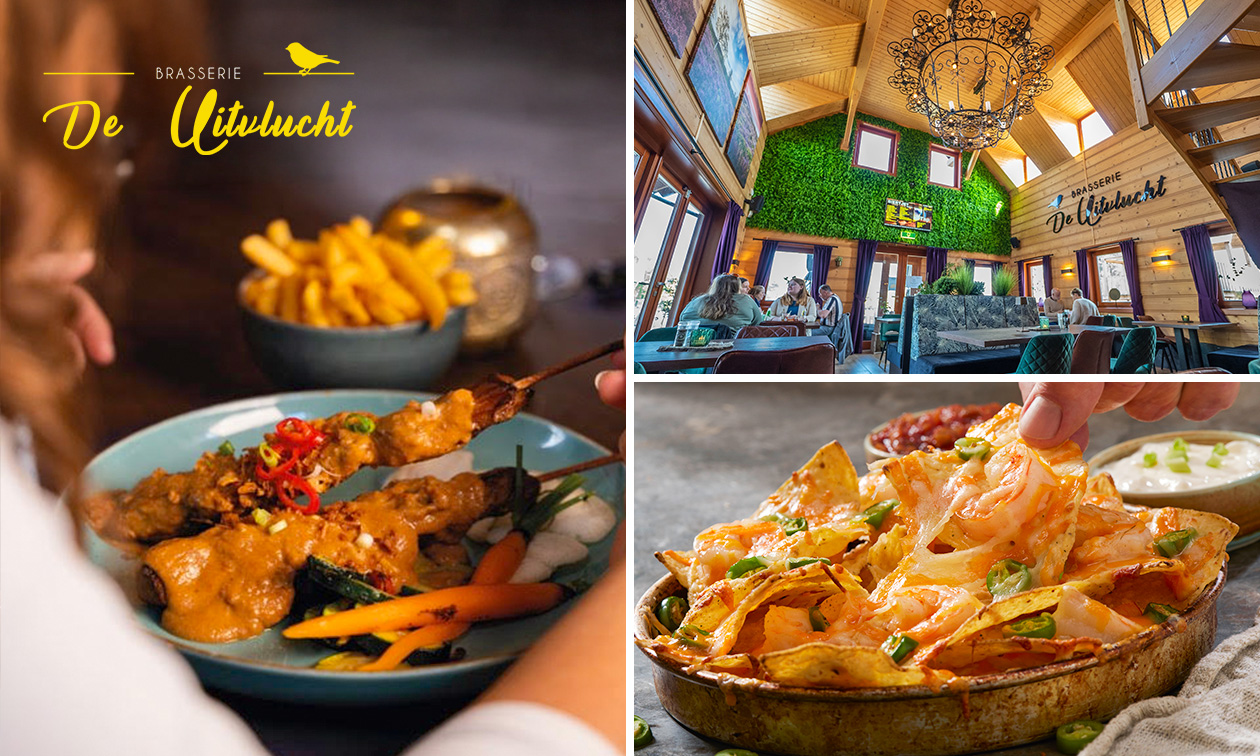 3-gangen keuzediner bij Brasserie De Uitvlucht