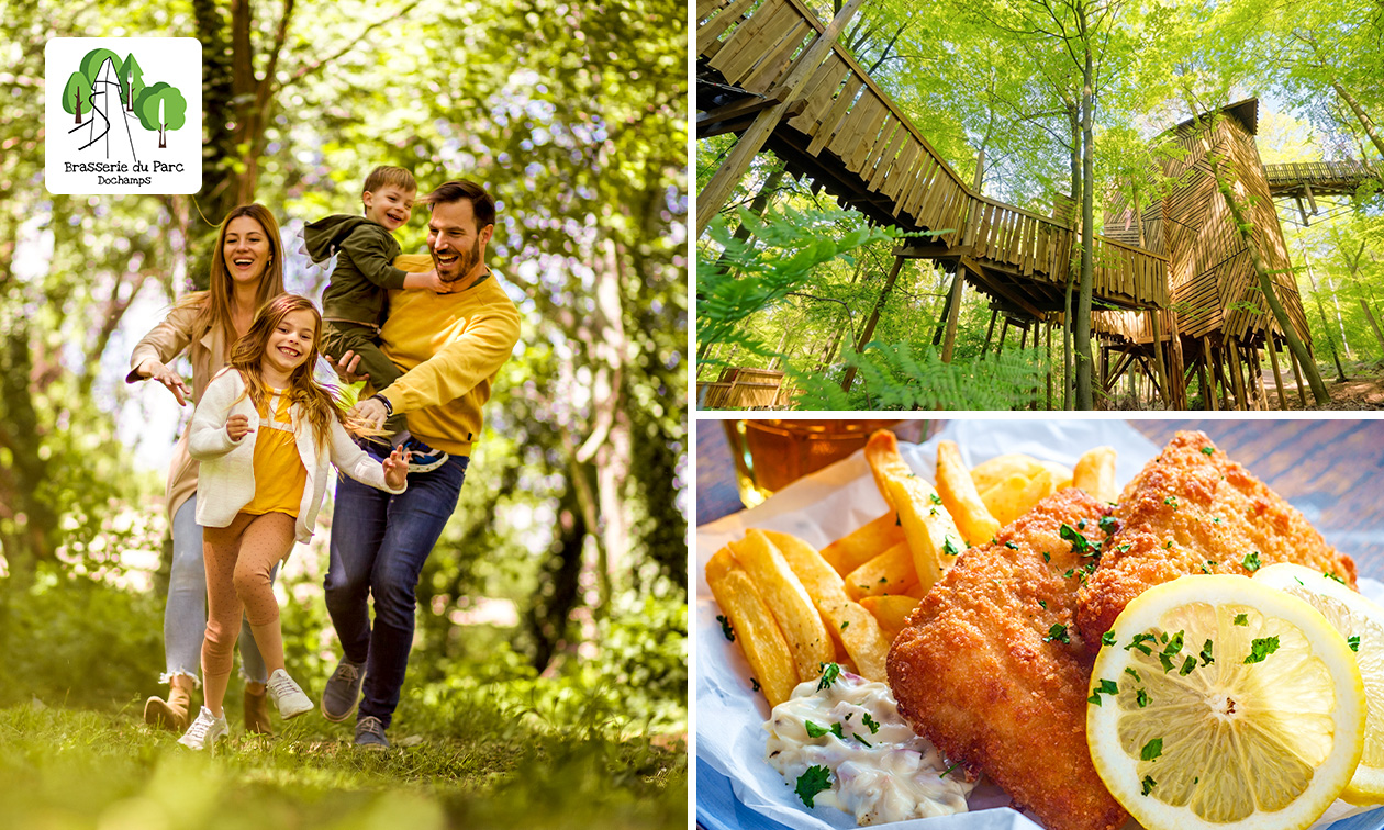 Entrée au Parc Chlorophylle + plat principal + boisson dans les Ardennes