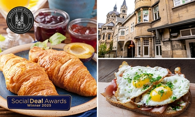 Ontbijtplankje + glaasje jus bij Brasserie Église