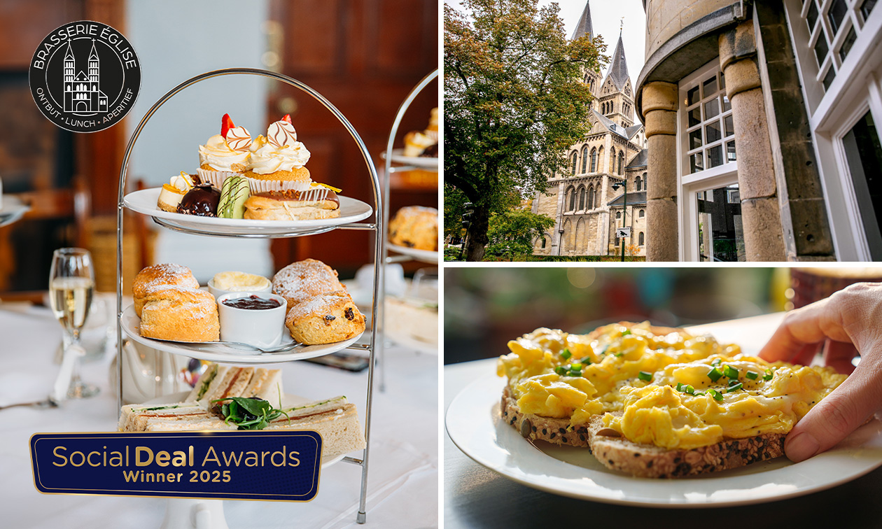 3-gangen high tea (2 uur) bij Brasserie Église