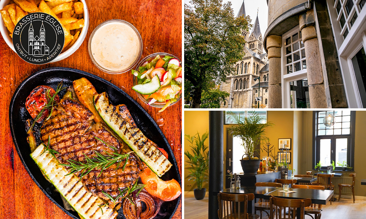 Late 2-gangenlunch of early 2-gangendiner bij Brasserie Église