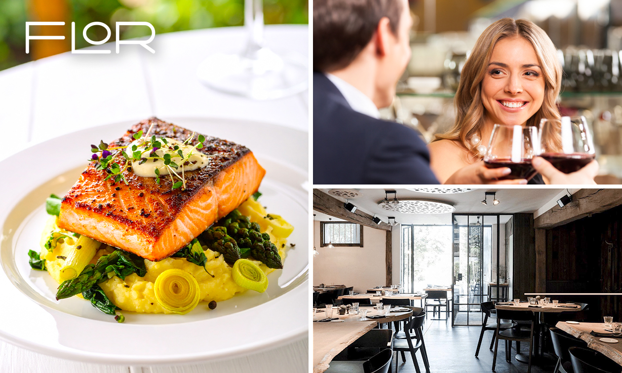 3-gangen keuzediner bij Brasserie Flor