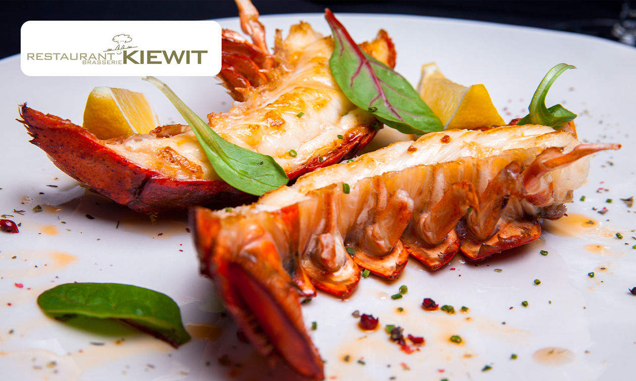 4-gangen kreeftdiner bij Brasserie Kiewit