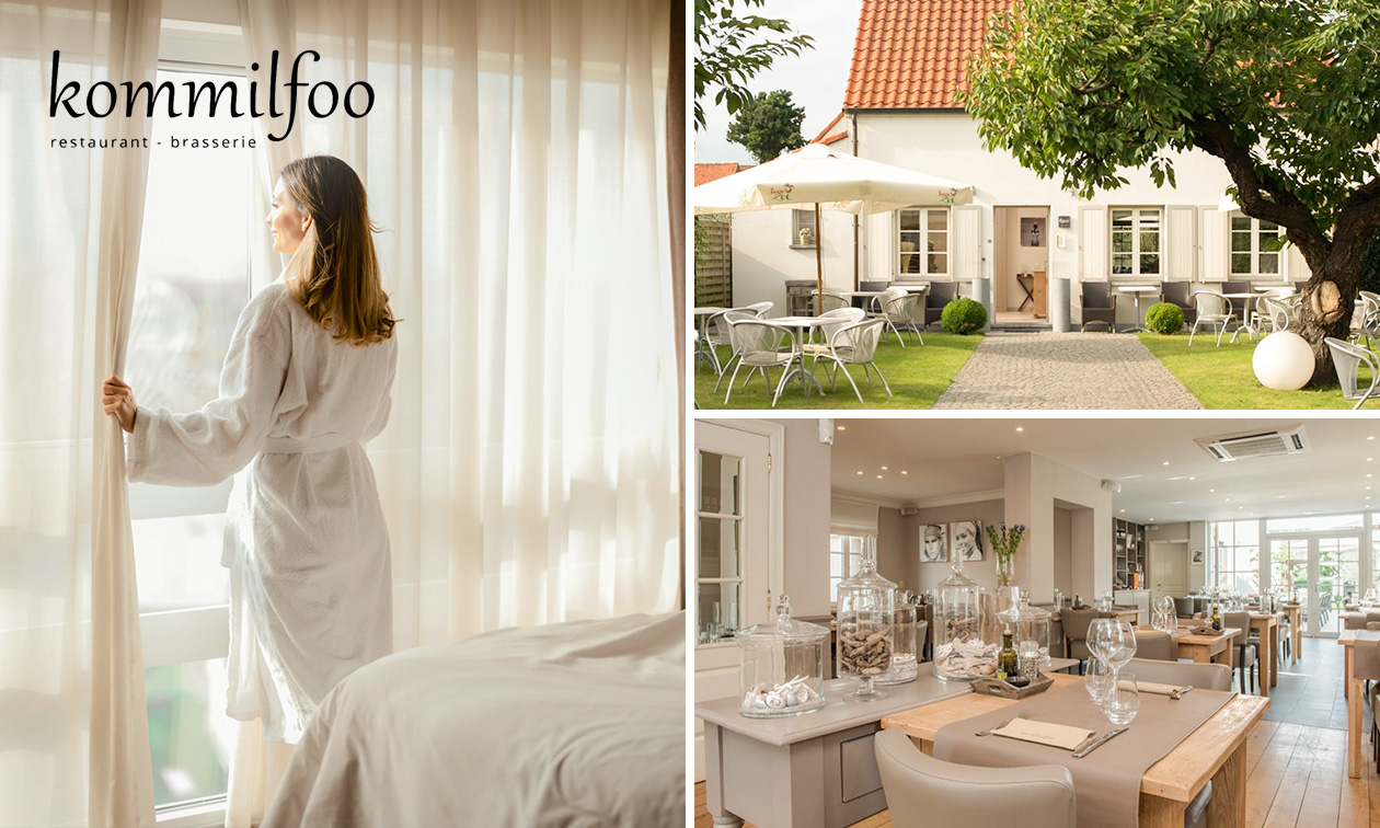 Overnachting(en) voor 2 vlakbij het strand van De Panne + ontbijt