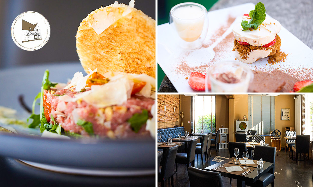 3-gangen keuzelunch of -diner bij Brasserie Komobine