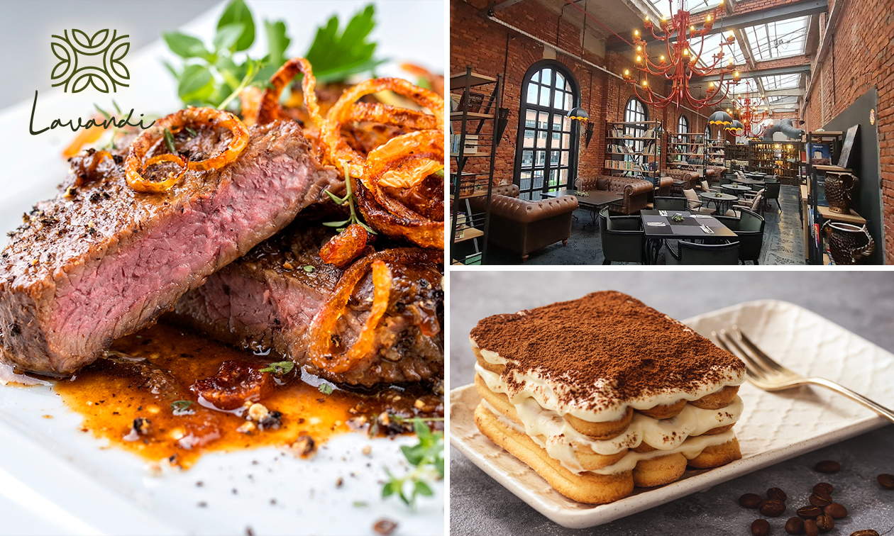 2-gangen keuzediner bij Brasserie Lavandi